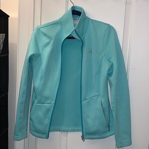 mint green spyder jacket
